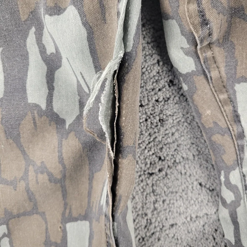 Vintage Duxbak Trebark Pants Mens 48x29 Camo Cargo Straight Leg Made In USA